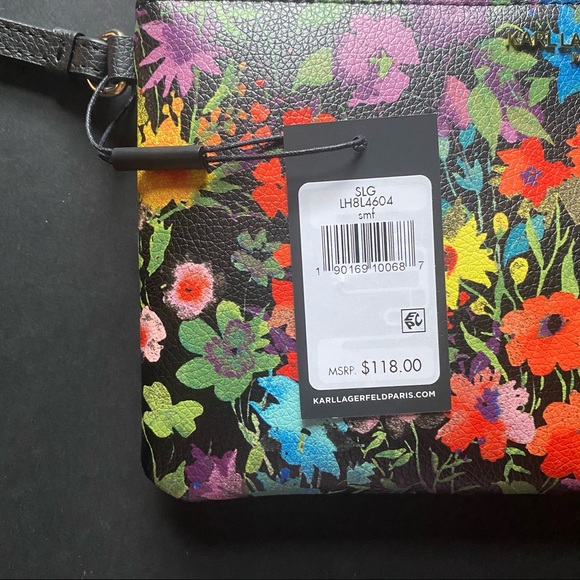 Karl Lagerfeld Floral Wristlet - Picture 3 of 5